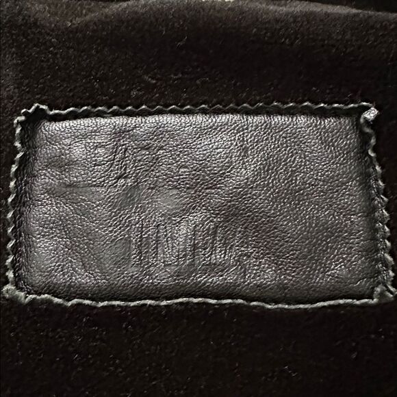 Inivia Leather Men’s 3XL Black Genuine Leather Shearling Aviator Bomber Jacket - Picture 9 of 16